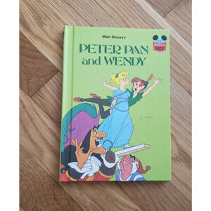Disney’s Wonderful World of Reading Peter Pan and Wendy Hardcover 1985 Vintage